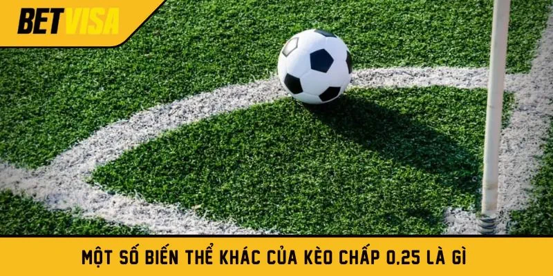 Một số biến thể khác của kèo chấp 0,25 là gì